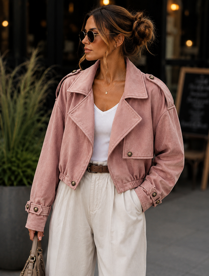 🍂 Virale Waschlederjacke – Das Must-have der Saison