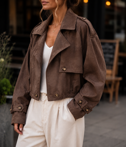 🍂 Virale Waschlederjacke – Das Must-have der Saison