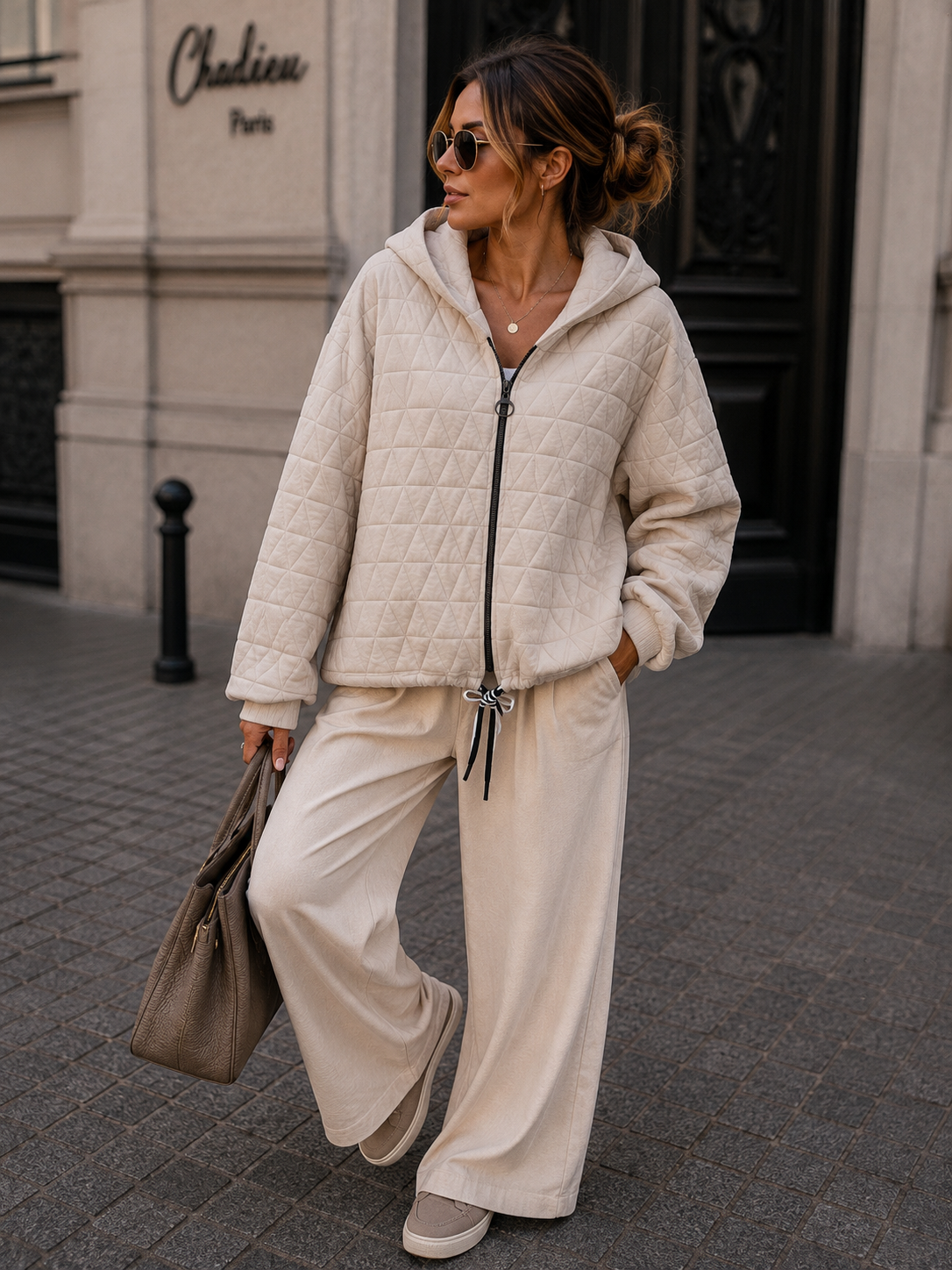 URBAN QUILTED LOVE ✨ Oversize Steppjacke mit Kapuze