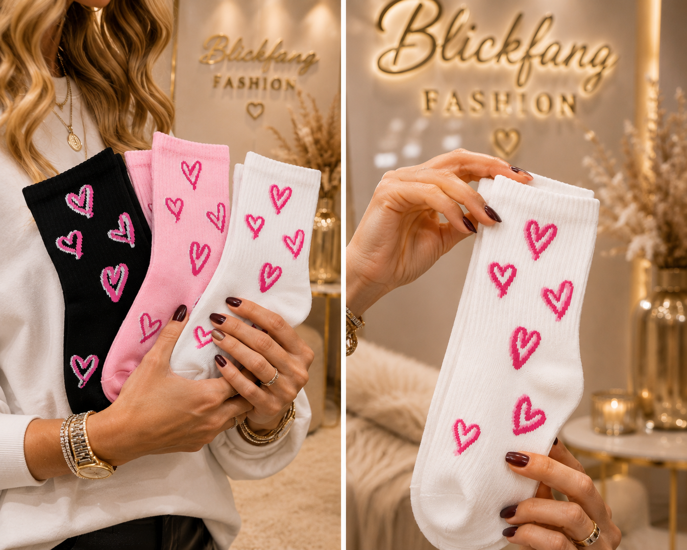 HEART SOCKS – Leichte Tennissocken mit Herzchen 💗