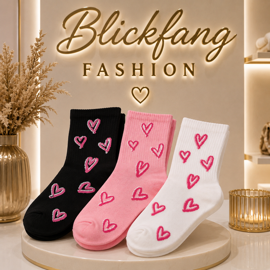 HEART SOCKS – Leichte Tennissocken mit Herzchen 💗