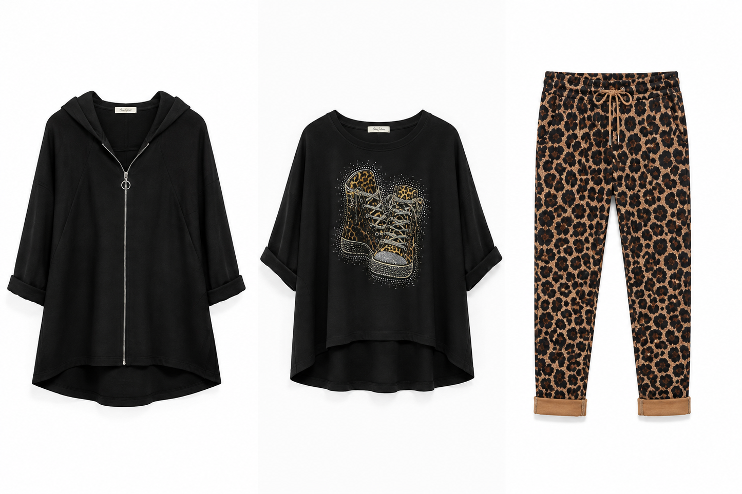 🔥 LEO LOVE – 3-teilige Trend-Kombi 🐆🖤