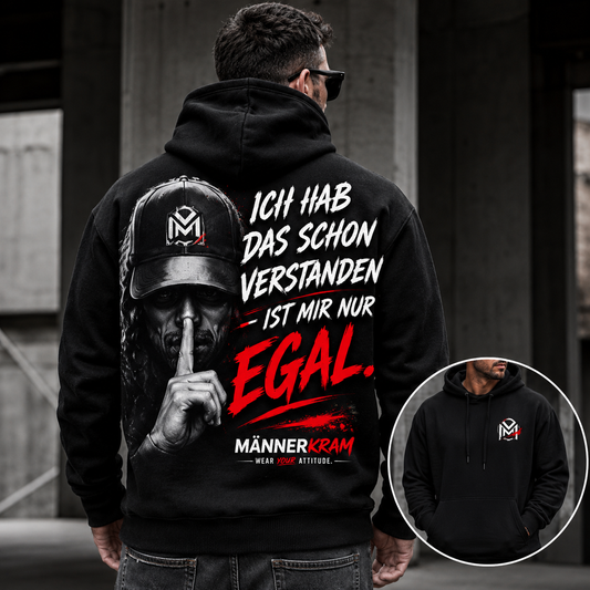MÄNNERKRAM Hoodie „Ist mir nur EGAL“ | S–5XL