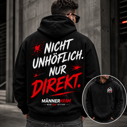 MÄNNERKRAM Hoodie „Nicht unhöflich. Nur direkt.“ | S–5XL