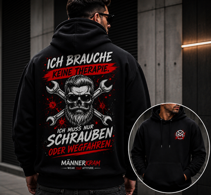 MÄNNERKRAM Hoodie „Ich muss nur schrauben“ | S–5XL