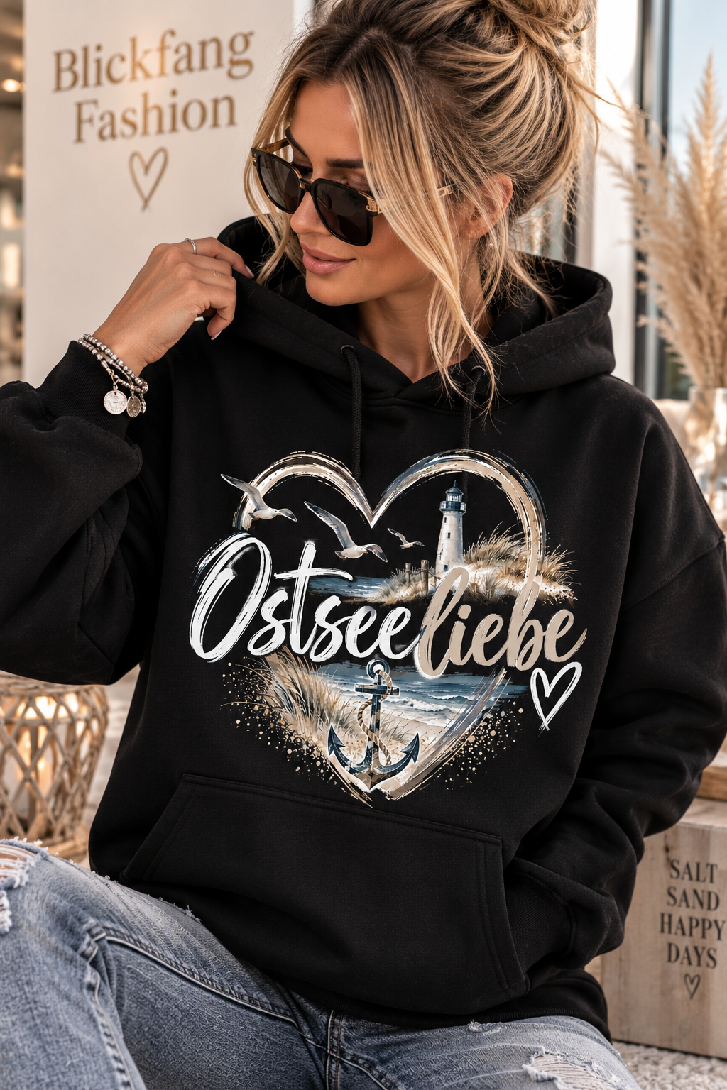 Ostseeliebe Hoodie – Meer im Herzen 🌊⚓
