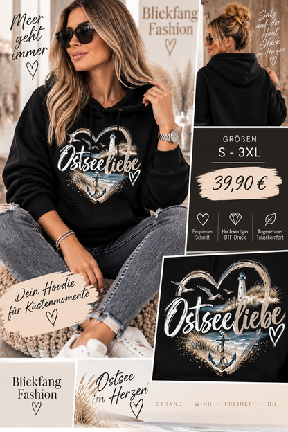 Ostseeliebe Hoodie – Meer im Herzen 🌊⚓