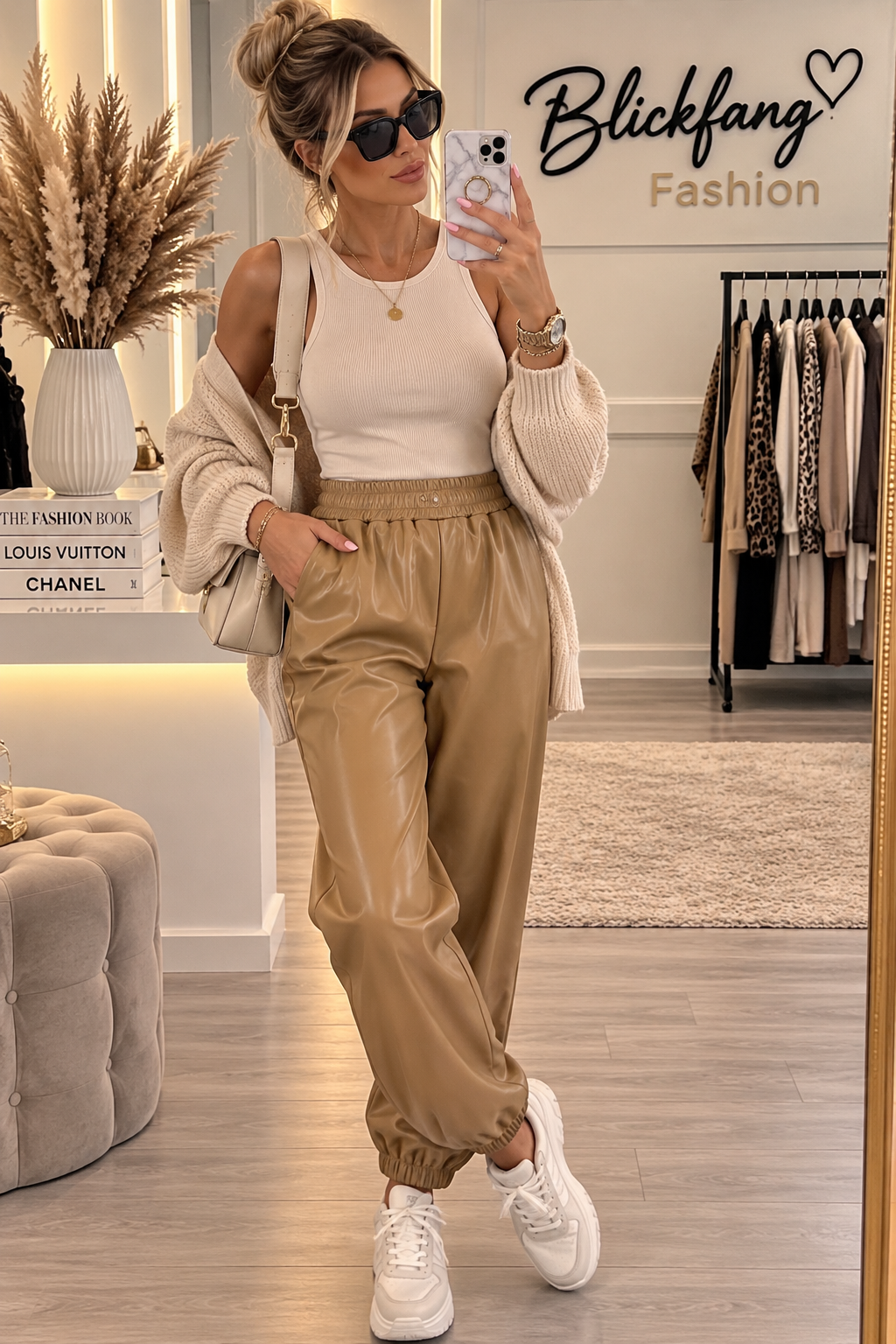 🖤 Kunstleder-Ballonhose - in 3 Farben