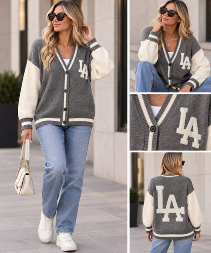 LA Premium Strickjacke – College Love 🤍