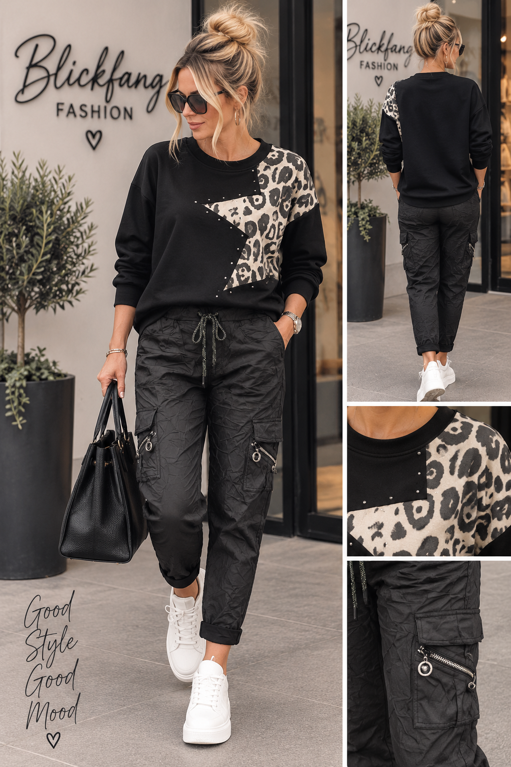 Black Cargo Jogpants – Utility Style