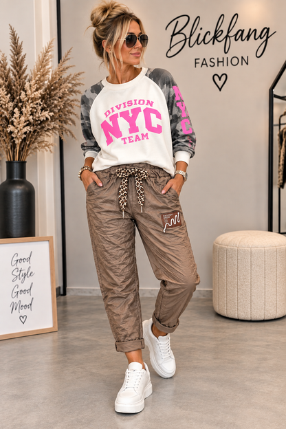 Crinkle Jogpants – Leo Detail
