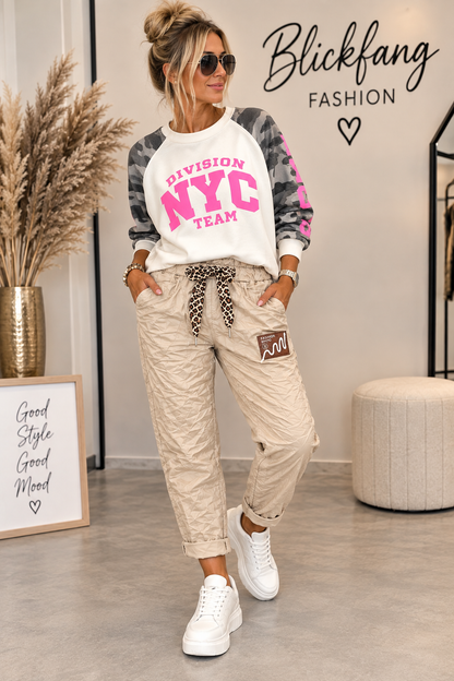Crinkle Jogpants – Leo Detail