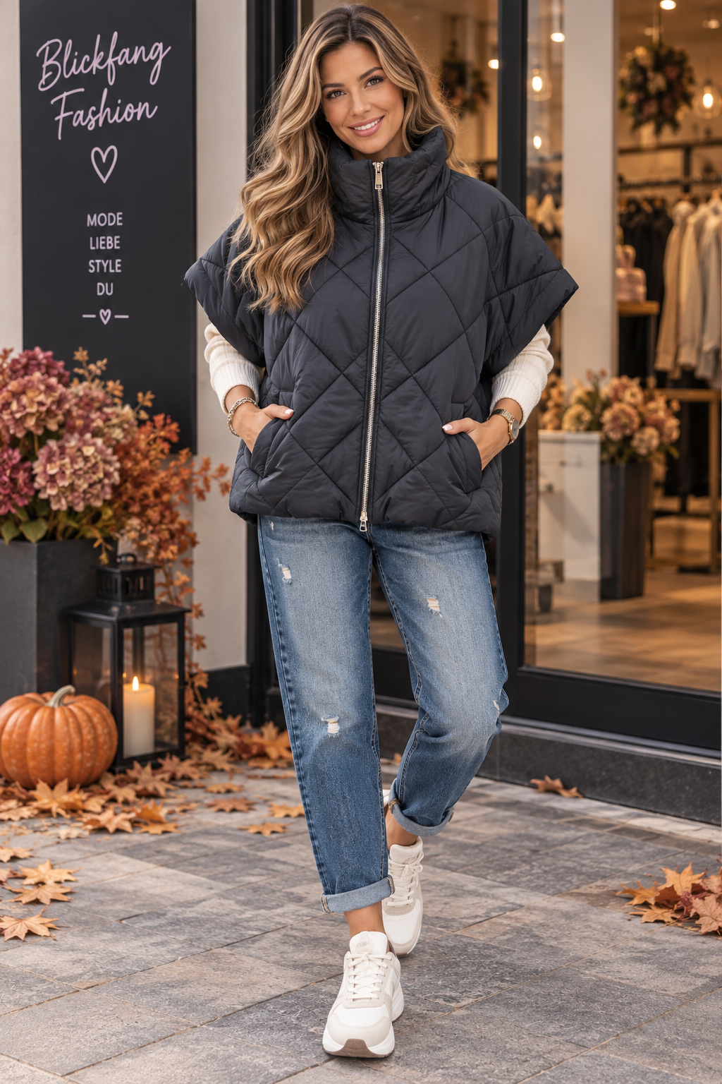 Steppweste „Urban Chic“ – Oversize Look mit Statement-Kragen