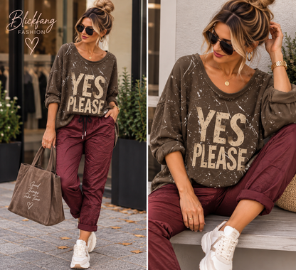 Lässige Crinkle Jogpants mit Stretch – Gr. 44–50