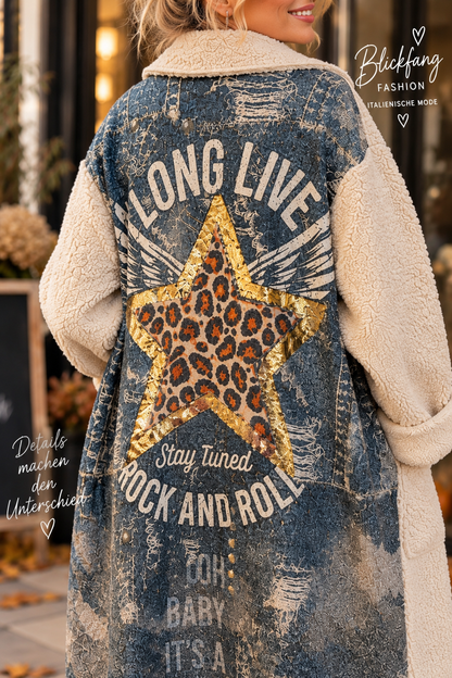EXKLUSIVER Statement-Mantel – Leo Star meets Teddy 🤎✨