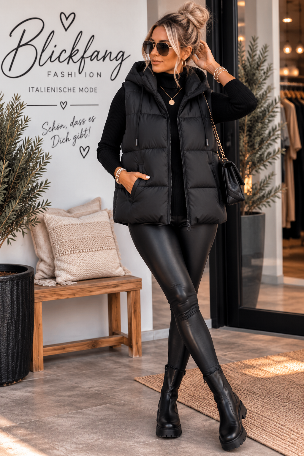 Kuschelig warm & mega stylisch – unsere Premium Steppweste mit Kapuze