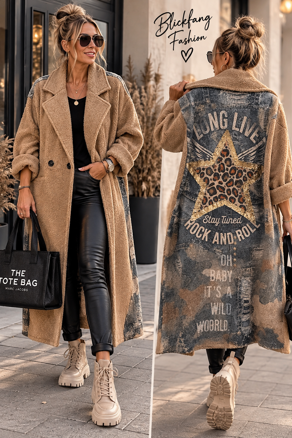 EXKLUSIVER Statement-Mantel – Leo Star meets Teddy 🤎✨