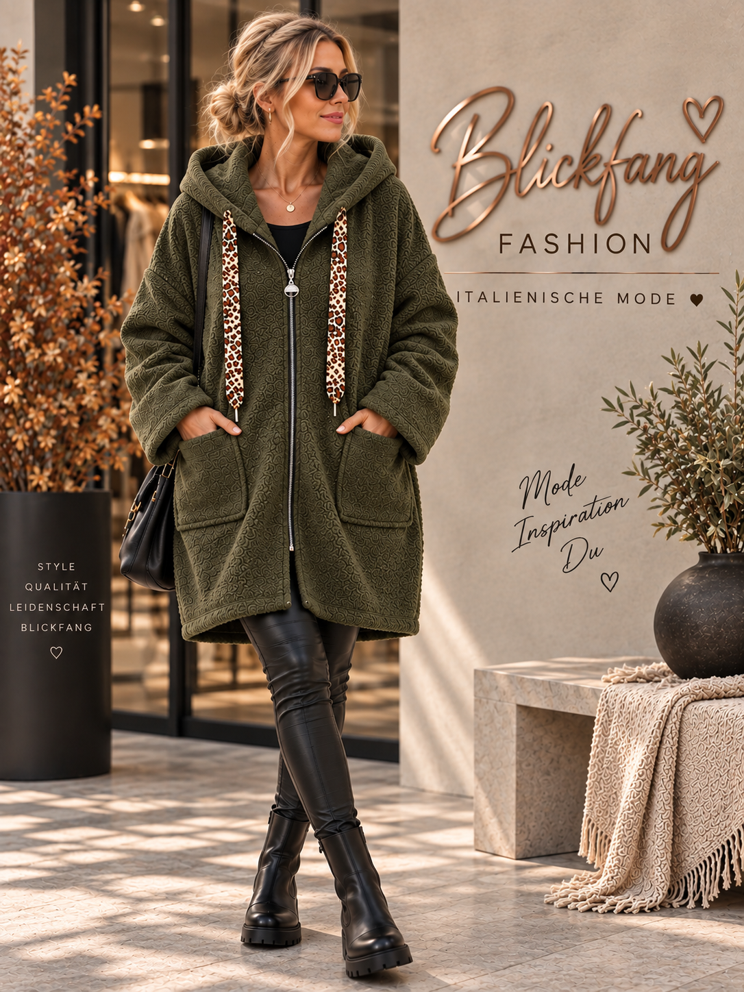 🐆 LEO LOVE – Traumhafte Oversize Teddyjacke mit Kapuze & Leo-Details | Gr. 38–48 in 7 Farben