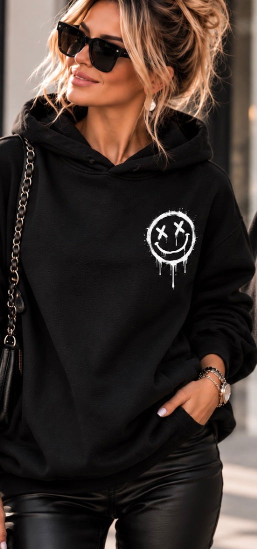 DON’T CARE – STILL CUTE 🖤 Statement Hoodie mit XXL-Rückenprint | S–5XL
