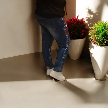 Sexy Women Jeans # Skull#