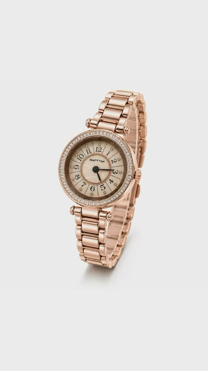 Damen - Armbanduhr Roségold