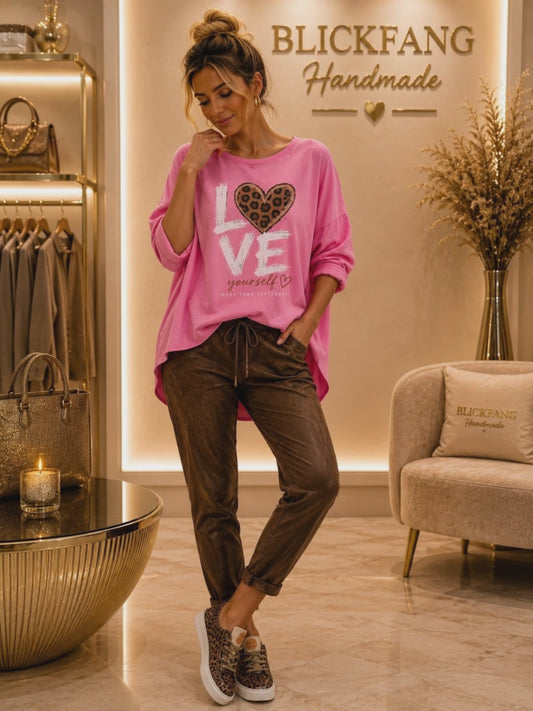 Wild Leo Love Oversize Shirt | Gr. 42–52 | 3 Farben